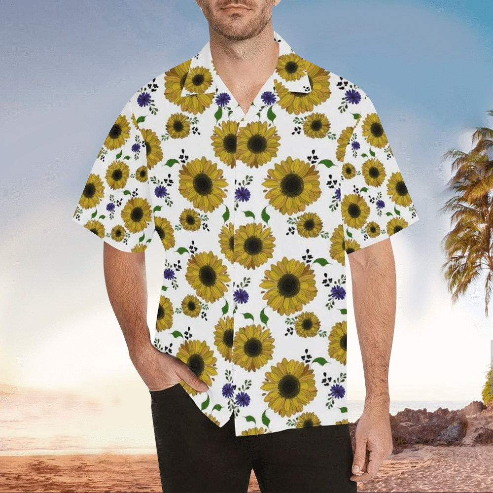 Sunflower Aloha Shirt Perfect Hawaiian Shirt For Sunflower Lover Shirt For Men and Women