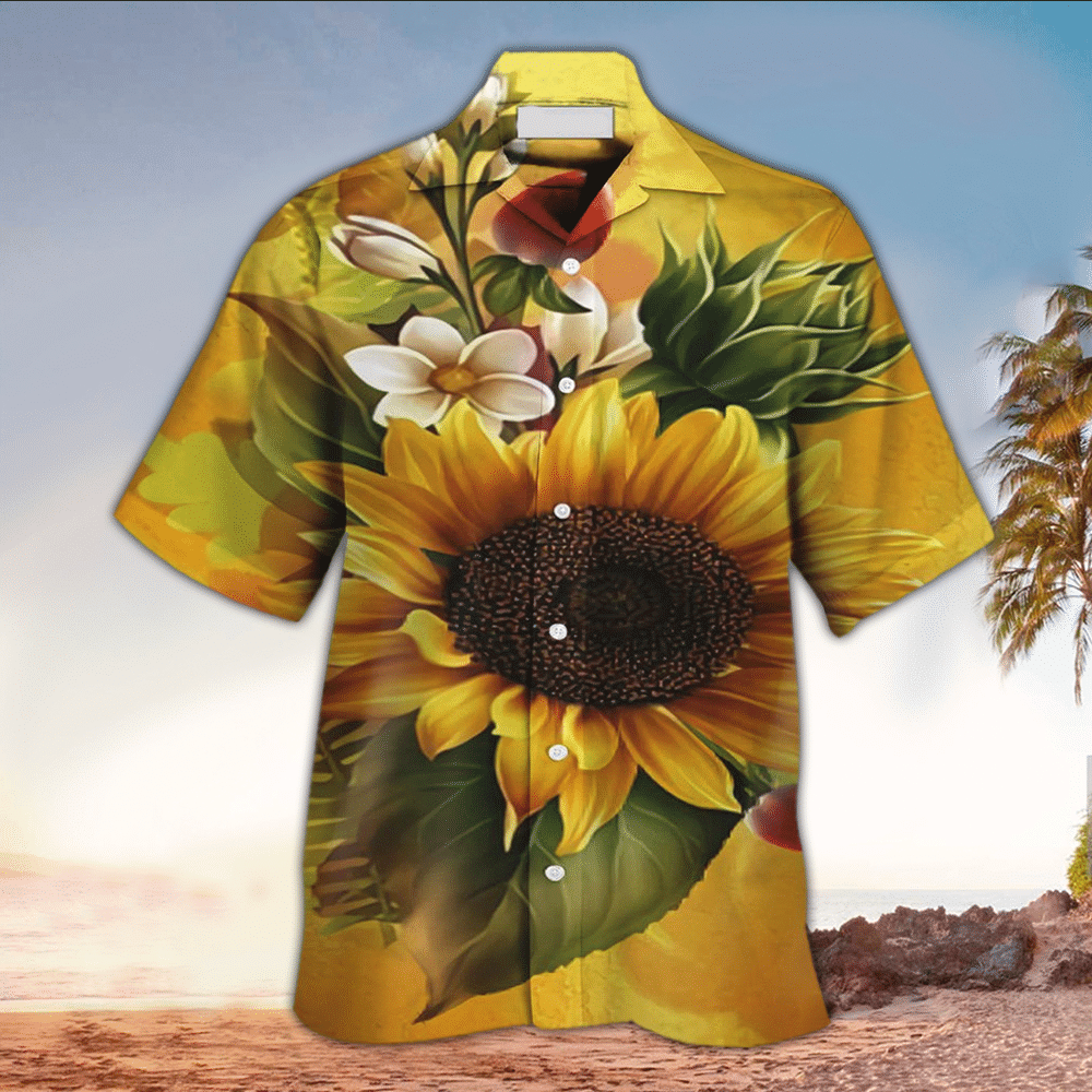 Sunflower Hawaiian Shirt Sunflower Button Up Shirt For Men and Women