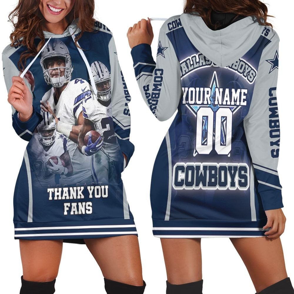 Super Bowl 2021 Dallas Cowboy Nfc East Champions Thank You Fans Personalized Hoodie Dress Sweater Dress Sweatshirt Dress