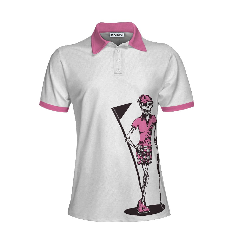 Super Sexy Golf Mom Golf Short Sleeve Women Polo Shirt White And Pink Golf Shirt For Ladies Funny Golf Mom Gift