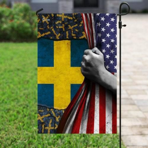 Sweden American Flag Independence Day July 4th Us Flag Garden Flag House Flag