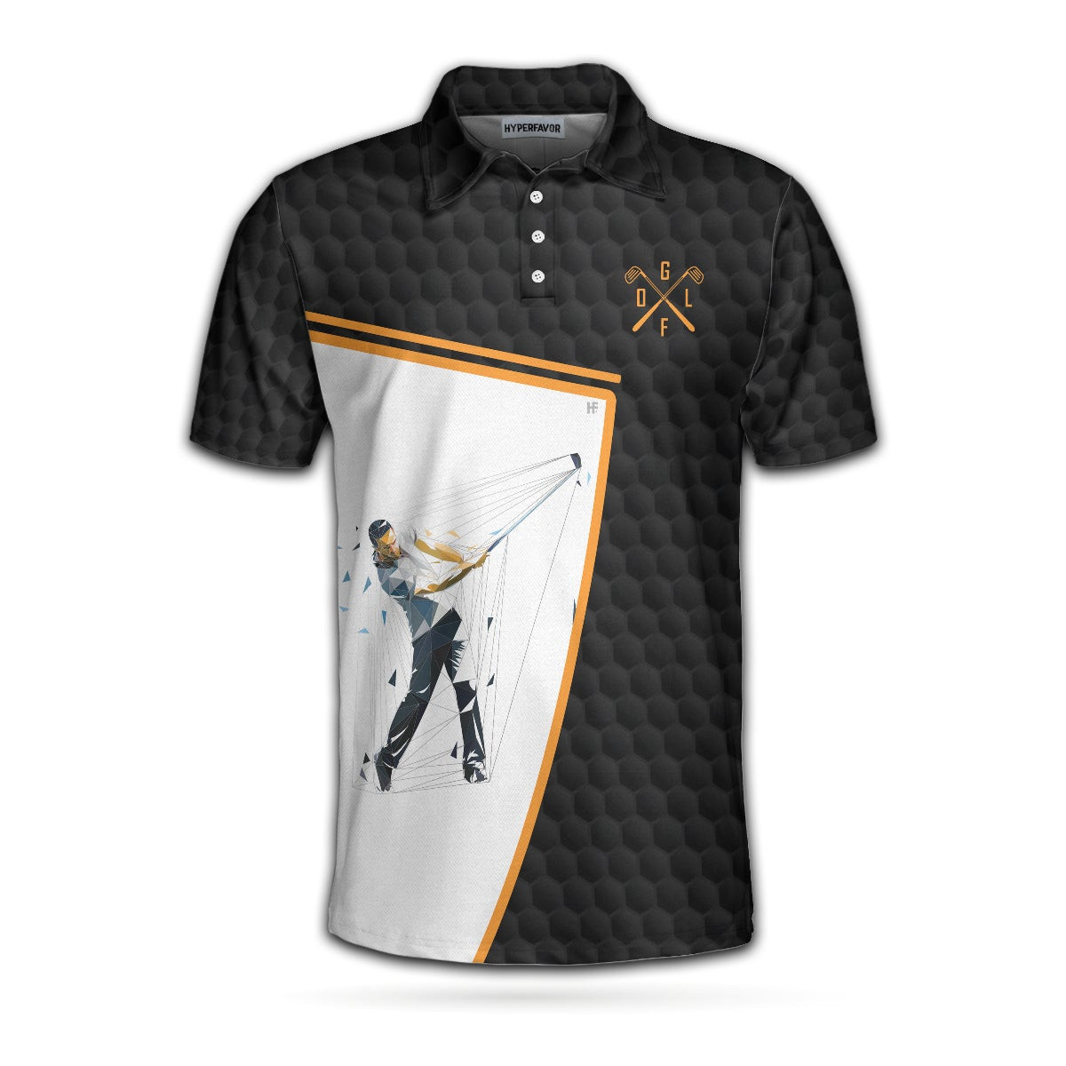 Swing Swear Drink And Repeat V2 Polo Shirt Simple Beer Drinking Golf Shirt Design For Male Golfers