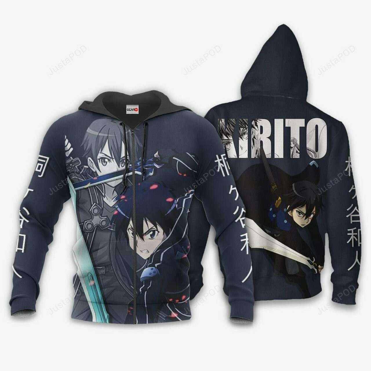 Sword Art Online Kirito Anime 3d All Over Print Hoodie