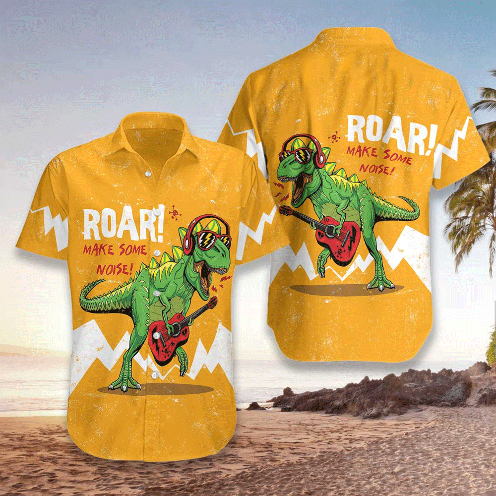 T-Rex Hawaiian Shirt For Men T-Rex Lover Gifts Shirt for Men and Women