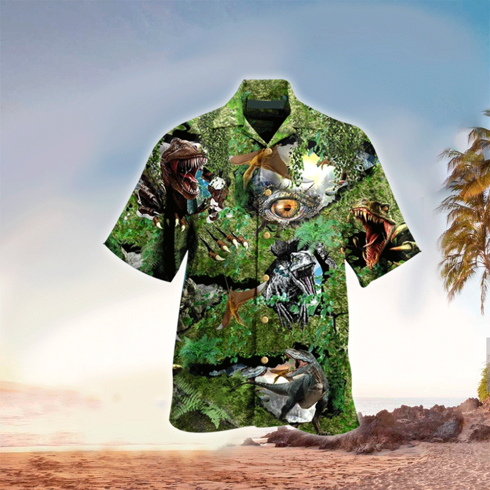 T-Rex Hawaiian Shirt For Men T-Rex Lover Gifts Shirt for Men and Women