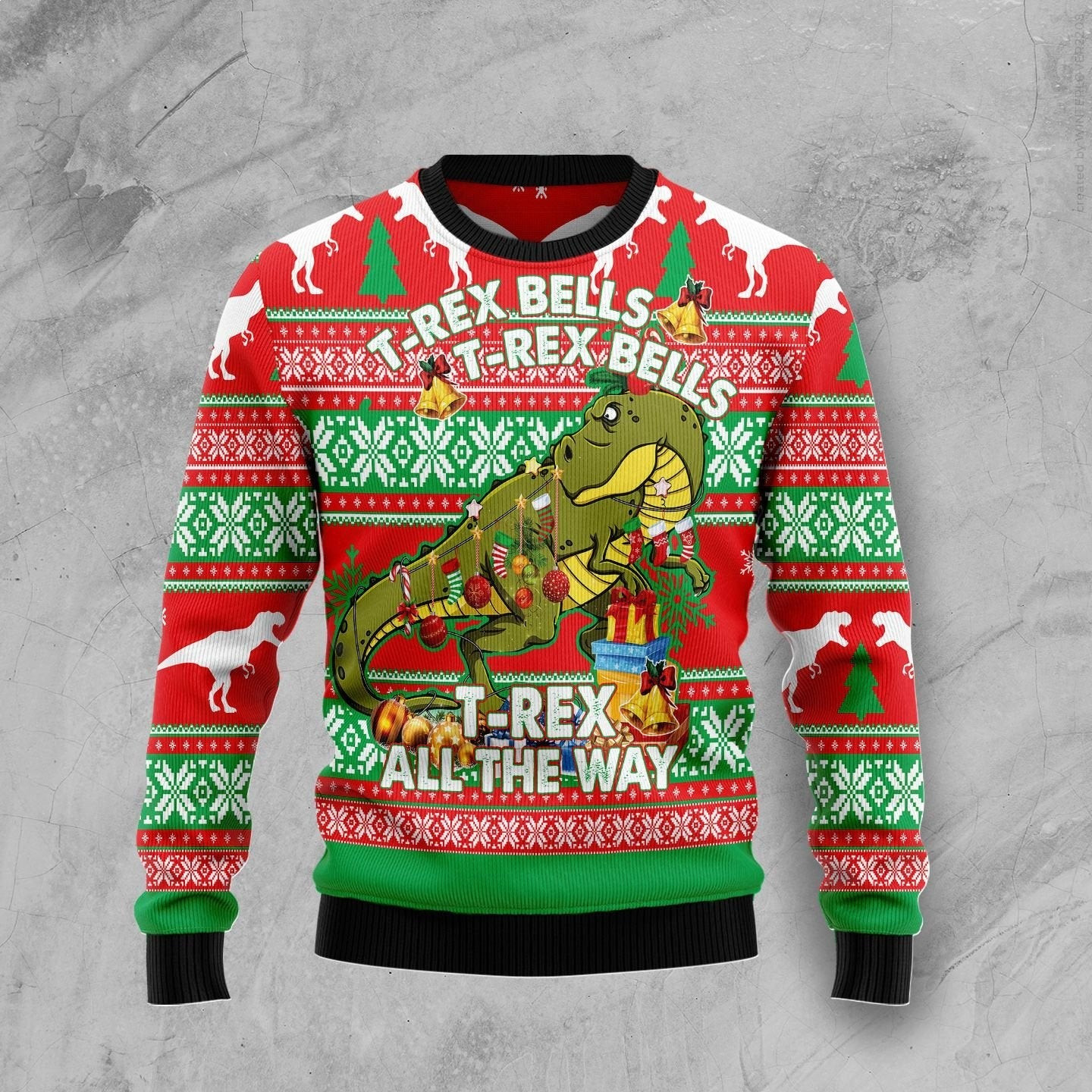 T Rex Tree Christmas Ugly Christmas Sweater Ugly Sweater For Men Women