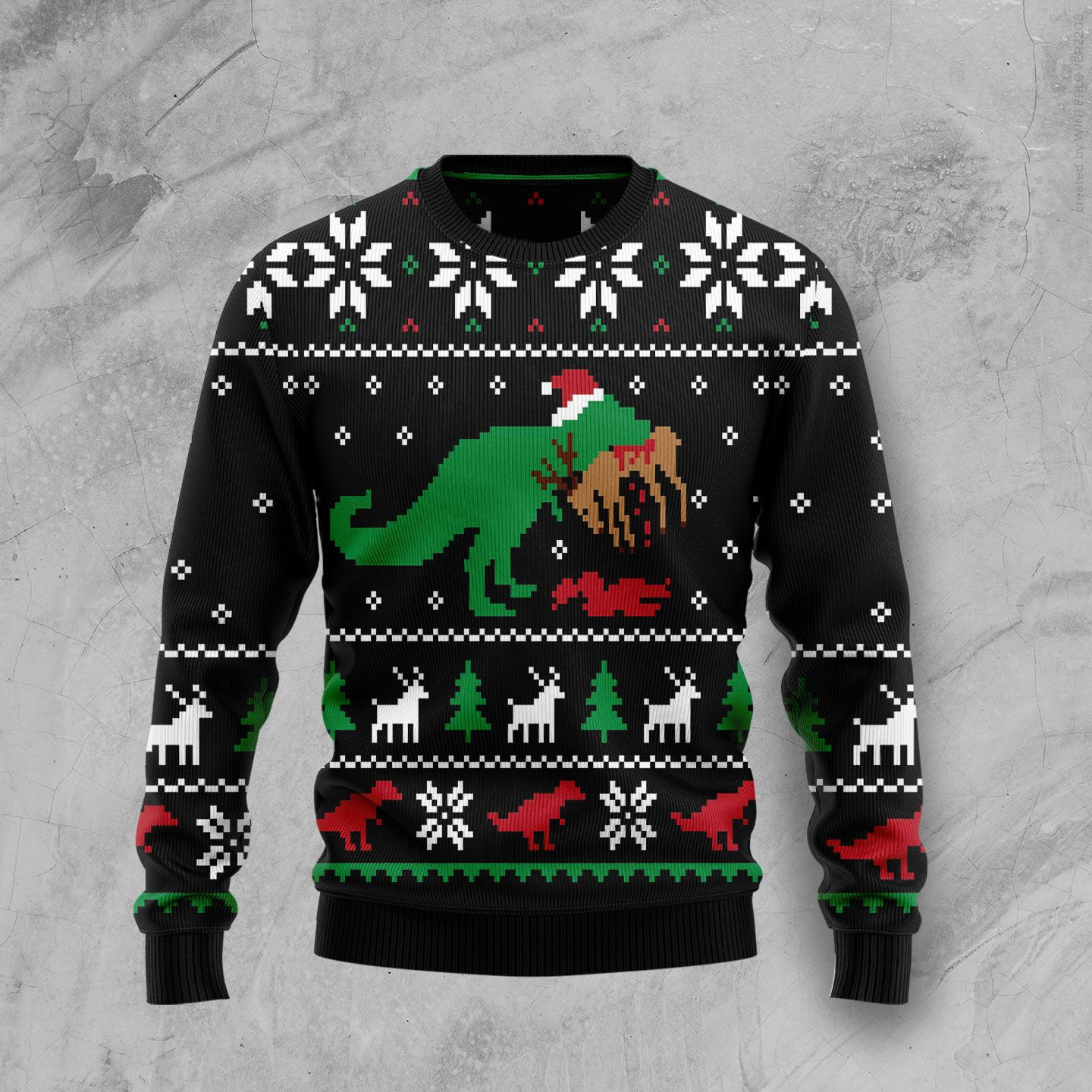 T Rex Ugly Christmas Sweater Ugly Sweater For Men Women