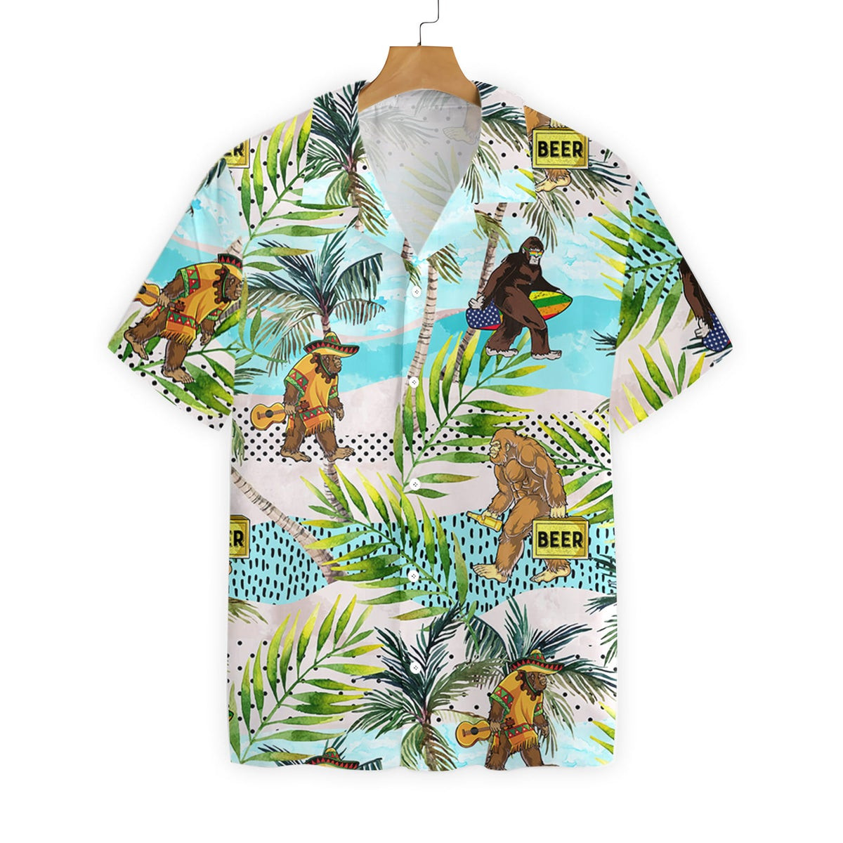 TROPICAL BIGFOOT SUMMER Hawaiian Shirt