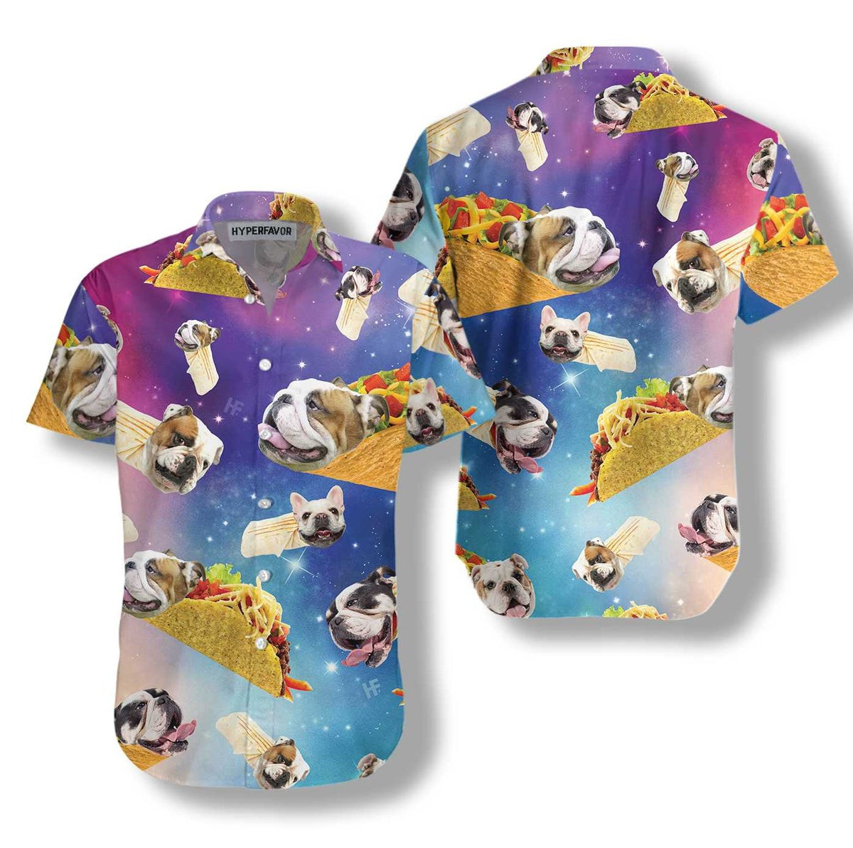 Taco Bulldog Shirt For Men Hawaiian Shirt