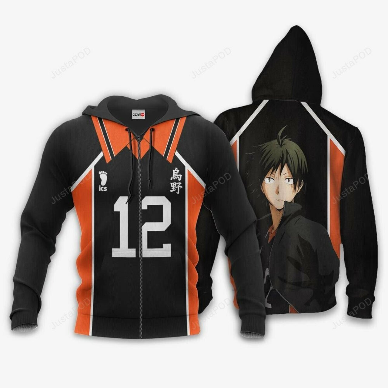 Tadashi Yamaguchi Karasuno Haikyuu Anime 3d All Over Print Hoodie