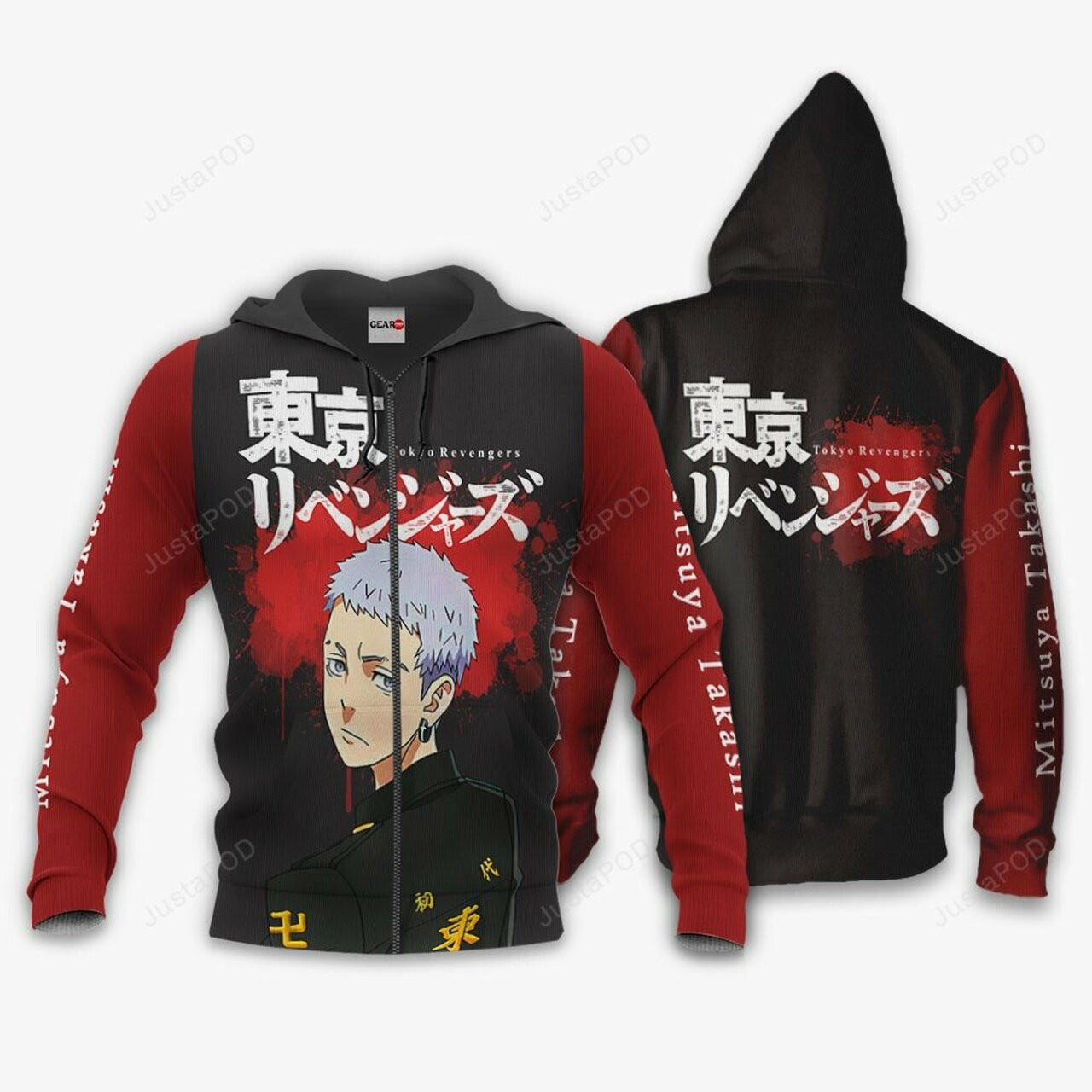 Takashi Mitsuya Anime Tokyo Revengers 3d All Over Print Hoodie