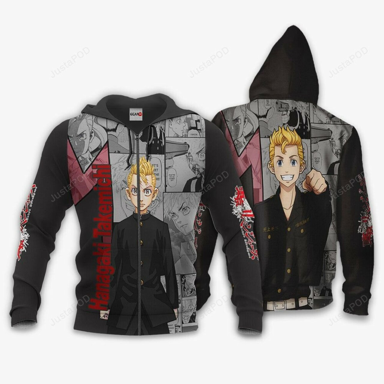 Takemichi Hanagaki Anime Tokyo Revengers 3d All Over Print Hoodie