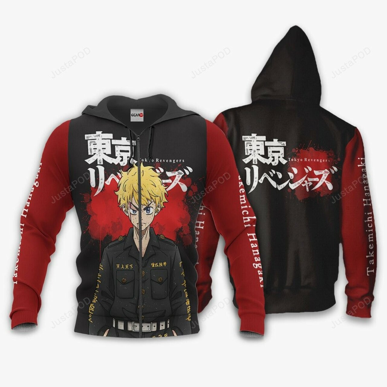 Takemichi Hanagaki Anime Tokyo Revengers 3d All Over Print Hoodie