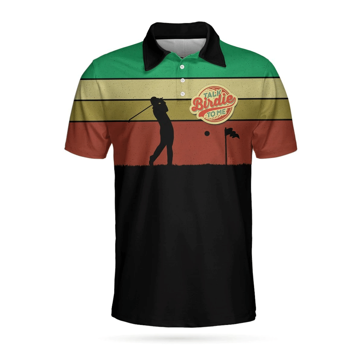 Talk Birdie To Me Polo Shirt For Golf Vintage Color Palette Polo Shirt Best Golf Shirts Short Sleeve Polo For Men