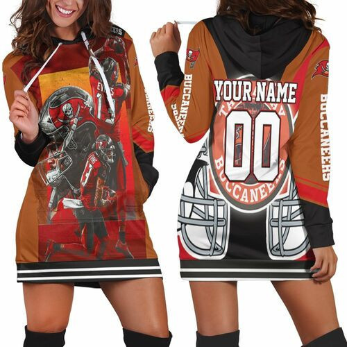 Tampa Bay Buccaneers 13 Mike Evans 2021 Nfl Champions Personalized Hoodie Dress Sweater Dress Sweatshirt Dress