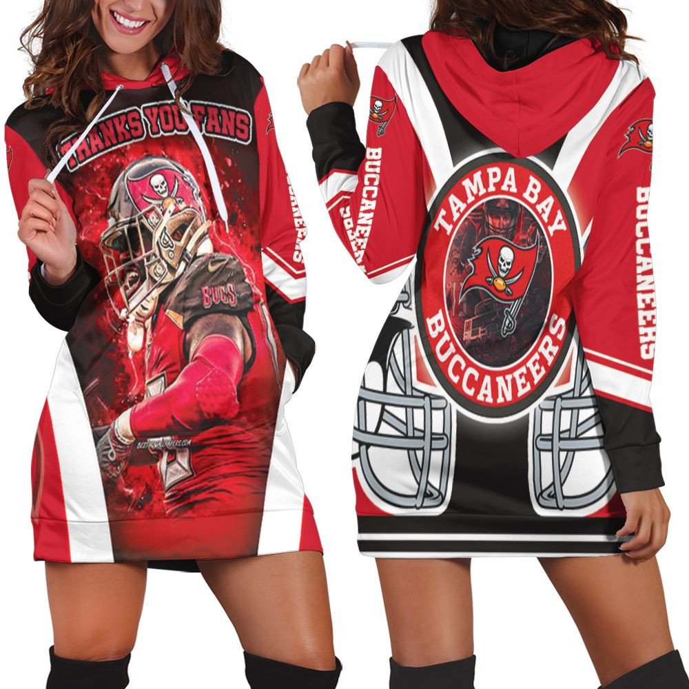 Tampa Bay Buccaneers 2021 Nfl Champions Thank You Fan Hoodie Dress Sweater Dress Sweatshirt Dress