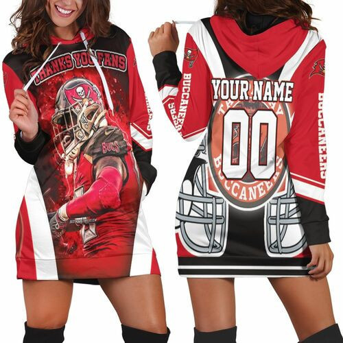 Tampa Bay Buccaneers 2021 Nfl Champions Thank You Fan Personalized Hoodie Dress Sweater Dress Sweatshirt Dress