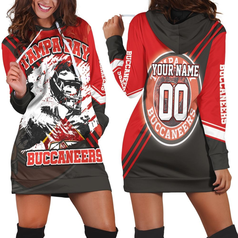 Tampa Bay Buccaneers 2021 Super Bowl Champions Fan Personalized Hoodie Dress Sweater Dress Sweatshirt Dress