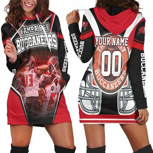 Tampa Bay Buccaneers 2021 Super Bowl Champions For Fans Personalized Hoodie Dress Sweater Dress Sweatshirt Dress