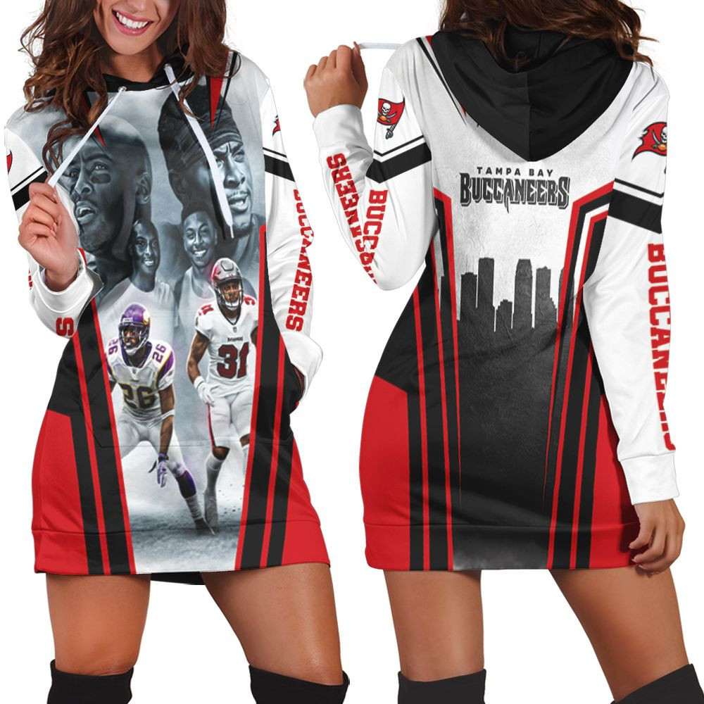 Tampa Bay Buccaneers 2021 Super Bowl Champions Hoodie Dress Sweater Dress Sweatshirt Dress