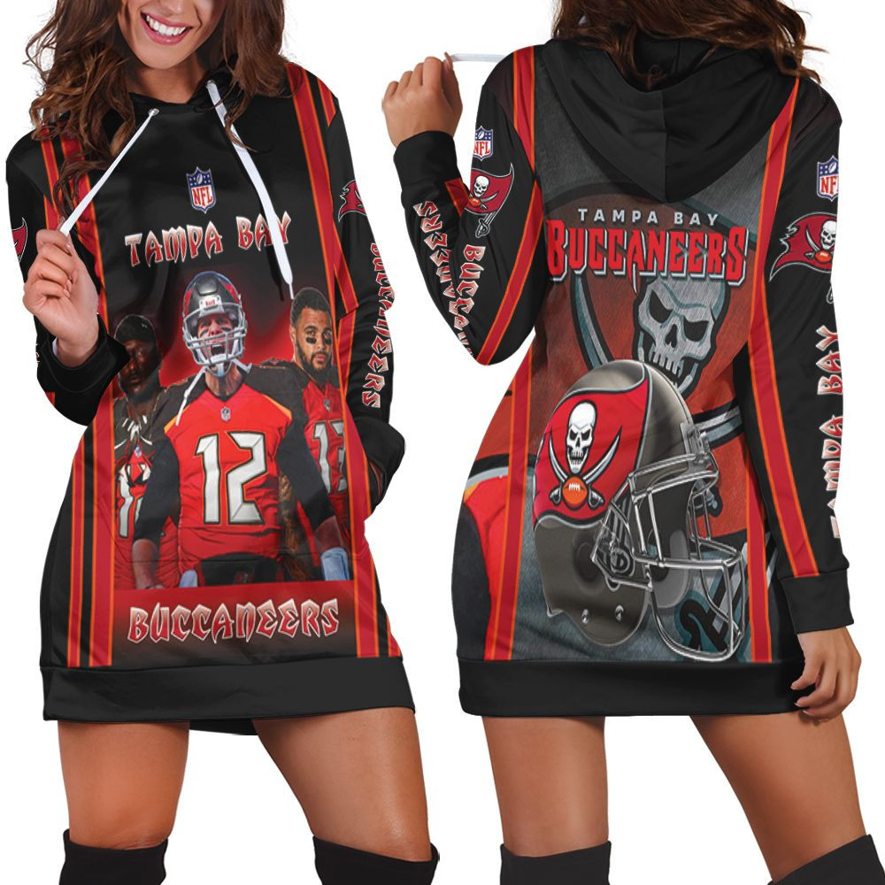 Tampa Bay Buccaneers 2021 Super Bowl Nfc South Division Champions Hoodie Dress Sweater Dress Sweatshirt Dress