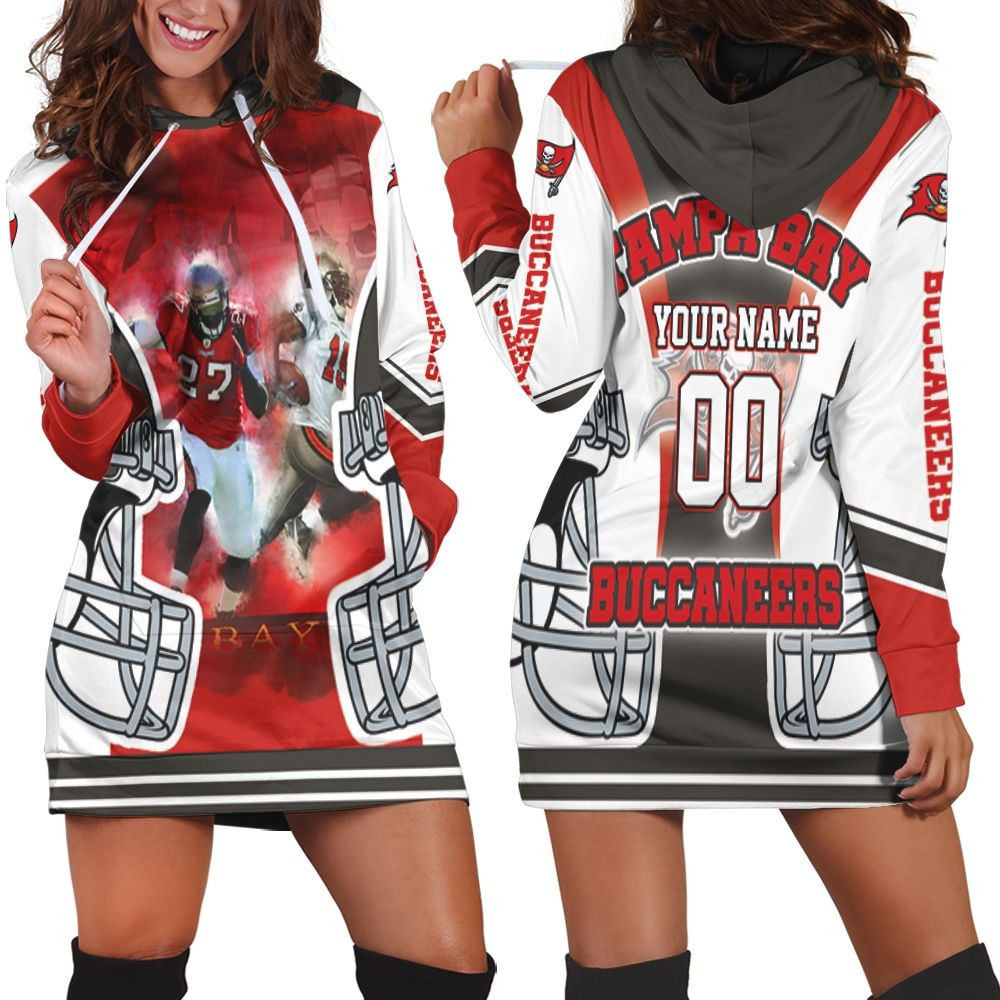 Tampa Bay Buccaneers Helmet Nfc South Champions Super Bowl 2021 Personalized Hoodie Dress Sweater Dress Sweatshirt Dress