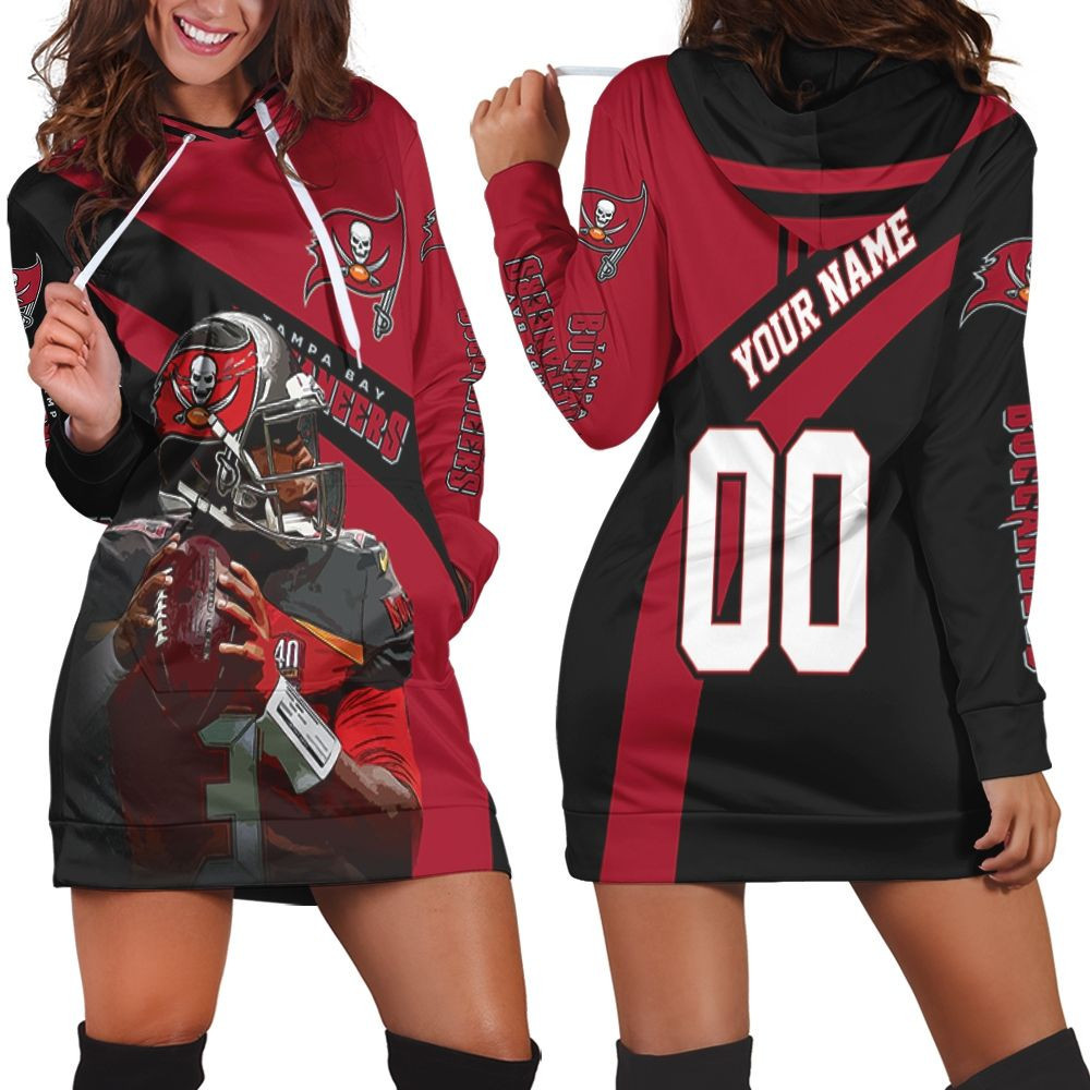 Tampa Bay Buccaneers Jameis Winston Legend 3d Hoodie Dress Sweater Dress Sweatshirt Dress