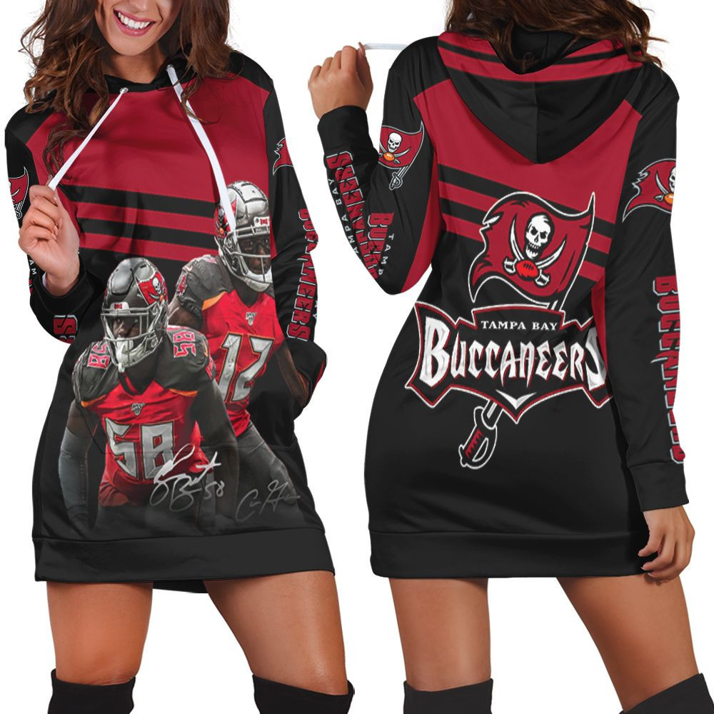 Tampa Bay Buccaneers Kwon Alexander Tom Brady Signed For Fan 3d Hoodie Dress Sweater Dress Sweatshirt Dress