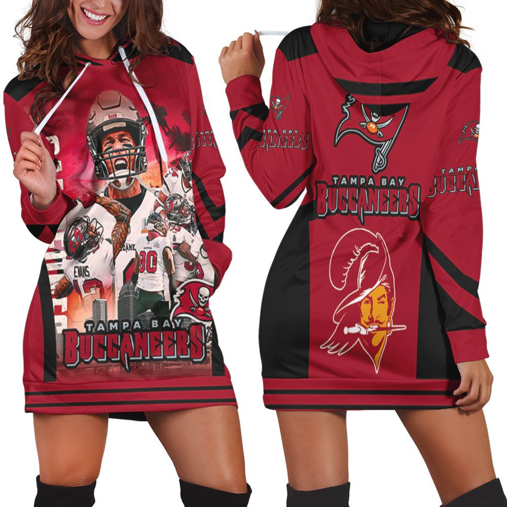 Tampa Bay Buccaneers Liv Champion Legend 3d Hoodie Dress Sweater Dress Sweatshirt Dress