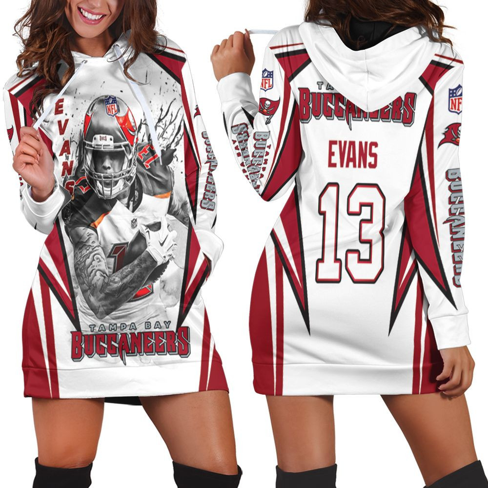 Tampa Bay Buccaneers Mike Evans 13 3d Hoodie Dress Sweater Dress Sweatshirt Dress