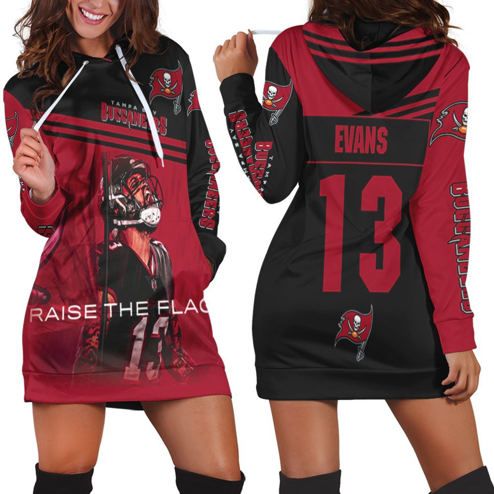 Tampa Bay Buccaneers Mike Evans Raise The Flag For Fan Hoodie Dress Sweater Dress Sweatshirt Dress