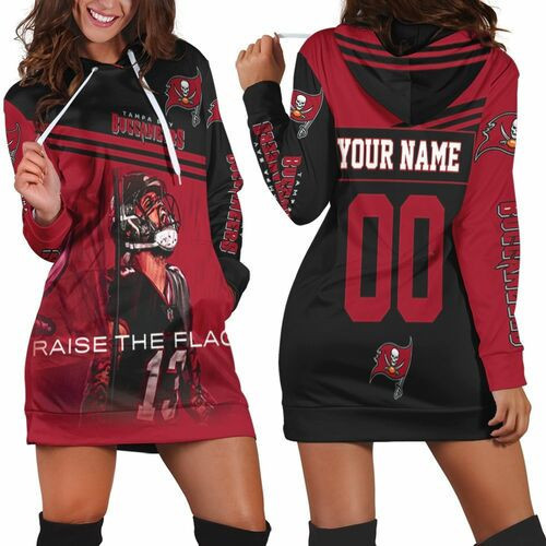 Tampa Bay Buccaneers Mike Evans Raise The Flag For Fans Personalized Hoodie Dress Sweater Dress Sweatshirt Dress