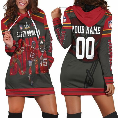 Tampa Bay Buccaneers Nfc South Division Champions Super Bowl 2021 1 Personalized Hoodie Dress Sweater Dress Sweatshirt Dress