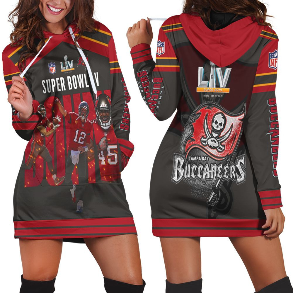 Tampa Bay Buccaneers Nfc South Division Champions Super Bowl 2021 Liv 1 Hoodie Dress Sweater Dress Sweatshirt Dress