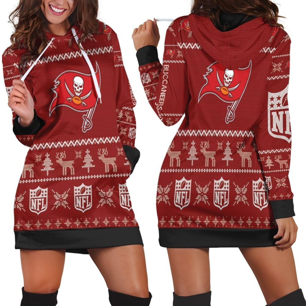 Tampa Bay Buccaneers Nfl Ugly Sweatshirt Christmas 3d Hoodie Dress For Women