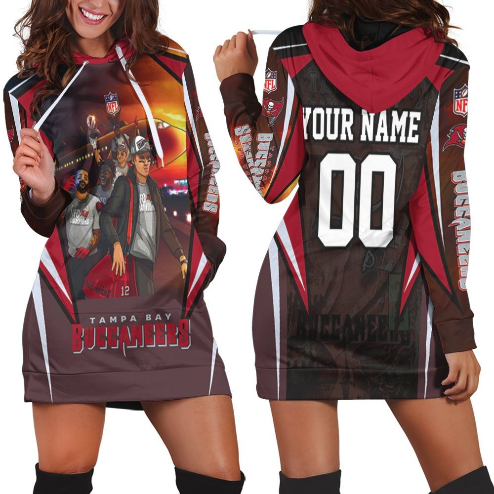 Tampa Bay Buccaneers Super Bowl 2021 Nfc South Champions Division Personalized Hoodie Dress Sweater Dress Sweatshirt Dress