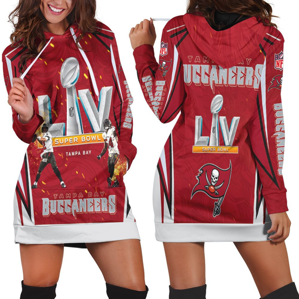 Tampa Bay Buccaneers Super Bowl 2021 Nfc South Division Champions Liv Hoodie Dress Sweater Dress Sweatshirt Dress