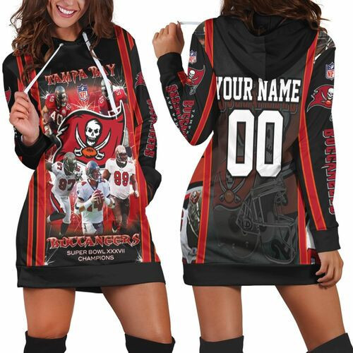 Tampa Bay Buccaneers Super Bowl 2021 Nfc South Division Champions Personalized Hoodie Dress Sweater Dress Sweatshirt Dress