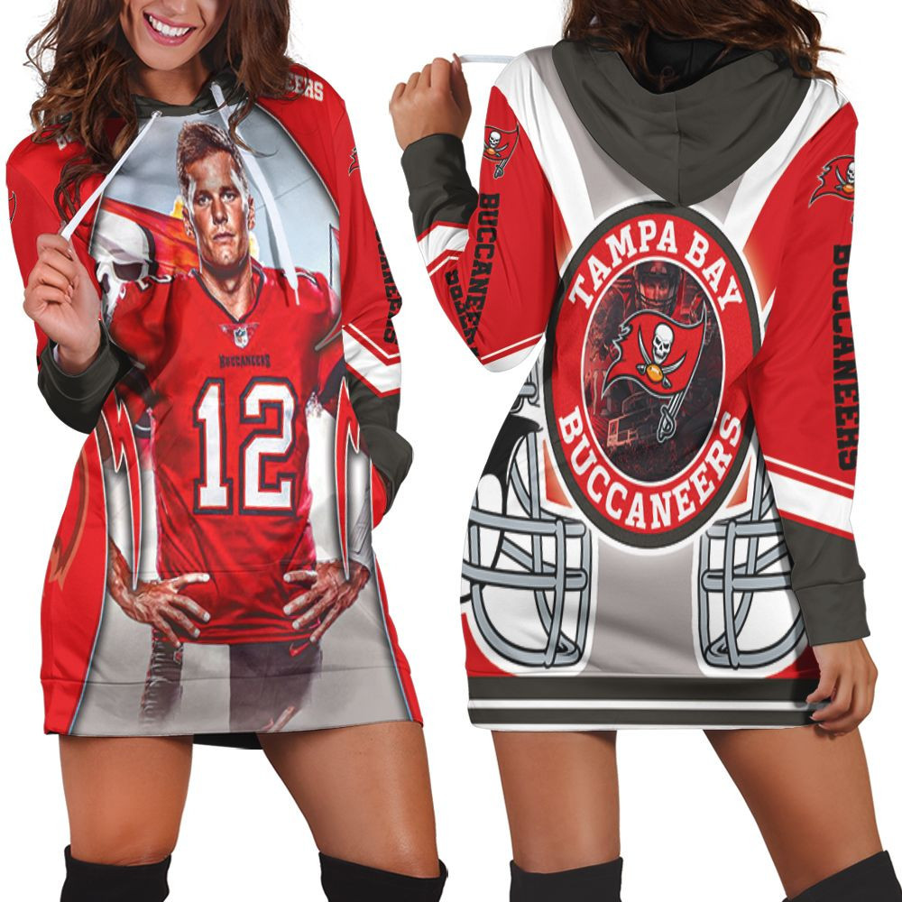 Tampa Bay Buccaneers Super Bowl Champions Tom Brady Hoodie Dress Sweater Dress Sweatshirt Dress