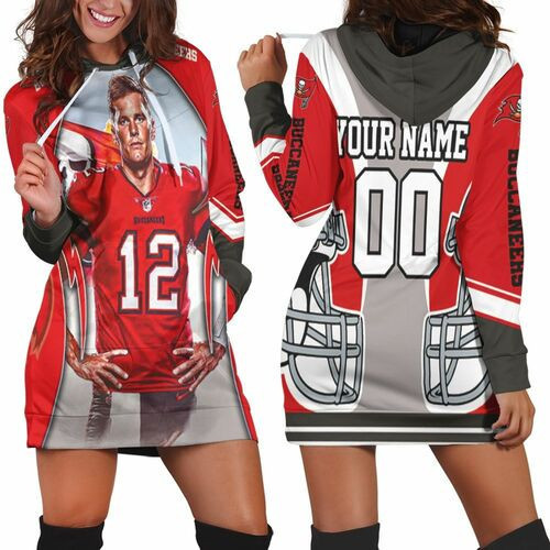 Tampa Bay Buccaneers Super Bowl Champions Tom Brady Personalized Hoodie Dress Sweater Dress Sweatshirt Dress