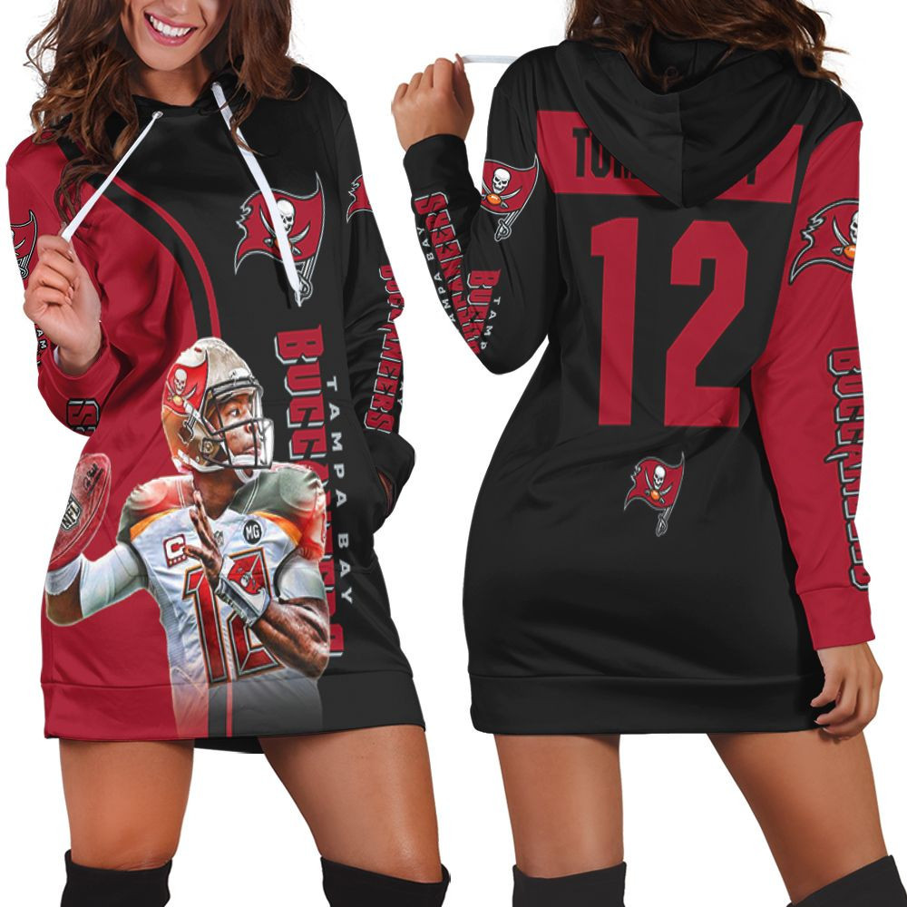 Tampa Bay Buccaneers Tom Brady 12 Legend 3d Hoodie Dress Sweater Dress Sweatshirt Dress