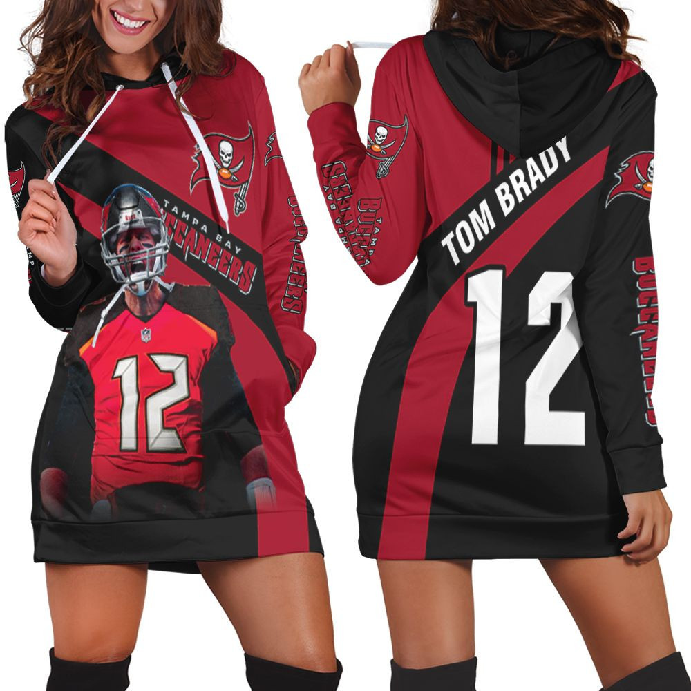 Tampa Bay Buccaneers Tom Brady 12 Nfc South Division Champions Super Bowl 2021 Hoodie Dress Sweater Dress Sweatshirt Dress