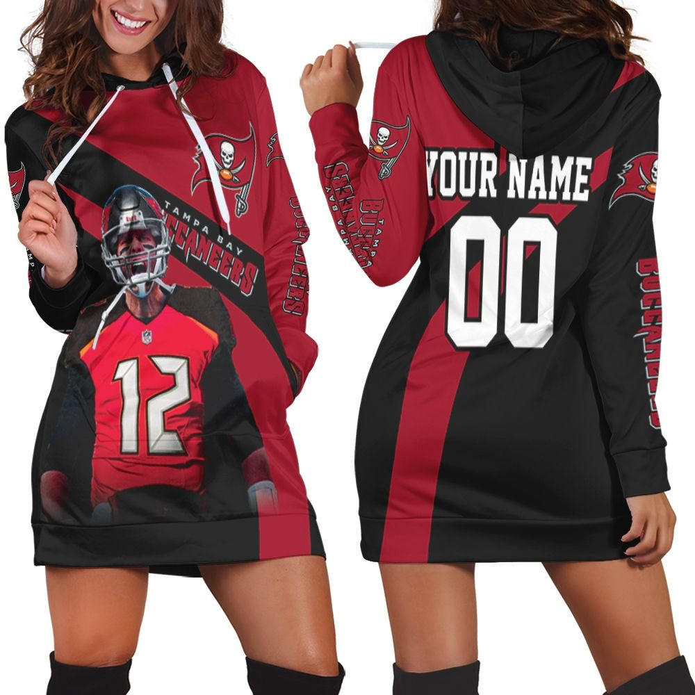 Tampa Bay Buccaneers Tom Brady 12 Nfc South Division Champions Super Bowl 2021 Personalized Hoodie Dress Sweater Dress Sweatshirt Dress