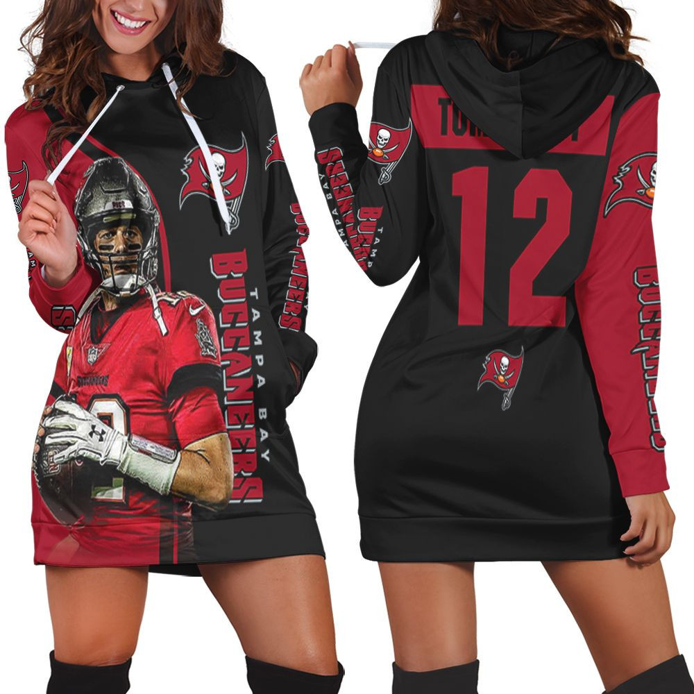 Tampa Bay Buccaneers Tom Brady Posture Legend For Fan 3d Hoodie Dress Sweater Dress Sweatshirt Dress