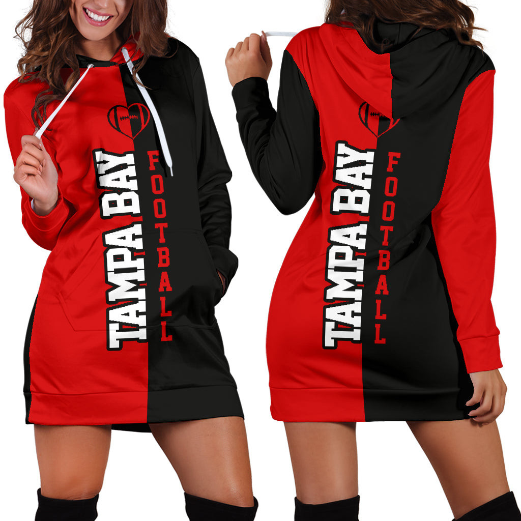 Tampa Bay Football Hoodie Dress 3d All Over Print For Women Hoodie