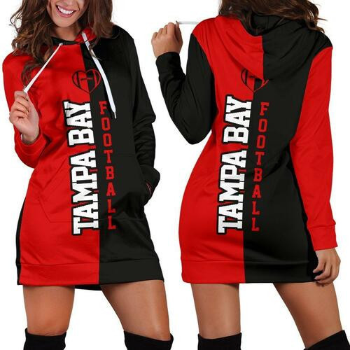 Tampa Bay Football Hoodie Dress Sweater Dress Sweatshirt Dress 3d All Over Print For Women Hoodie