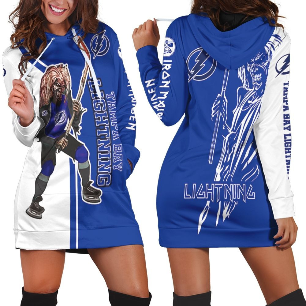 Tampa Bay Lightning And Zombie For Fans Hoodie Dress Sweater Dress Sweatshirt Dress