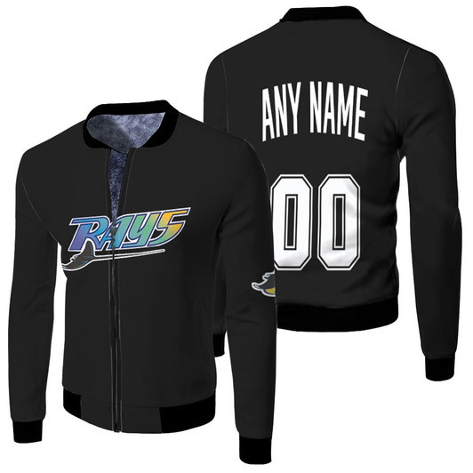 Tampa Bay Rays Mlb Cooperstown Collection 1991 Black 2019 Jersey Style Custom Gift For Rays Fans Fleece Bomber Jacket