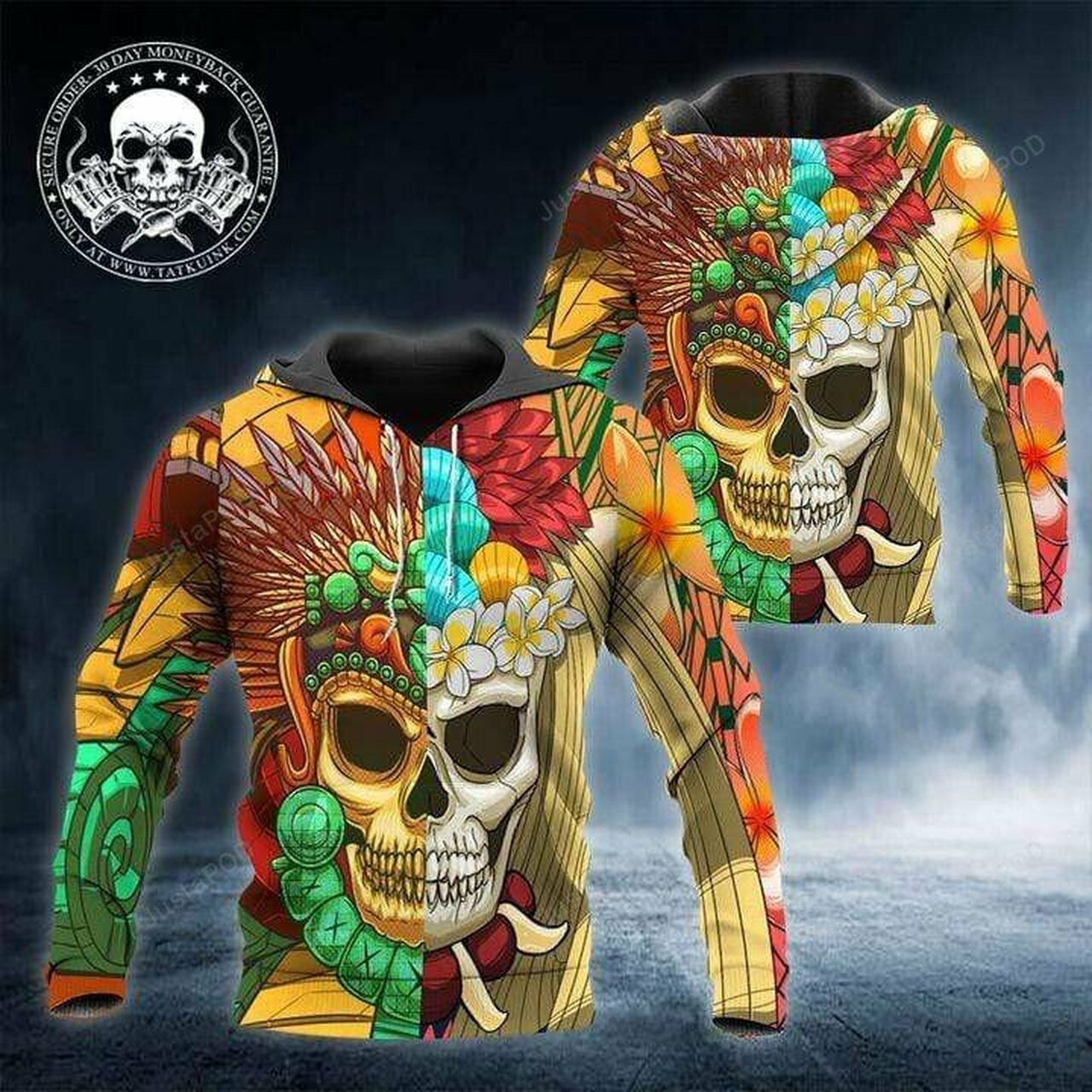 Tattoo Skull American 3d All Print Hoodie