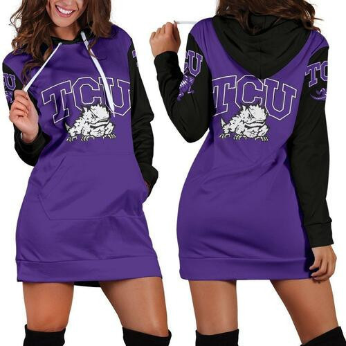 Tcu Horned Frogs Hoodie Dress Sweater Dress Sweatshirt Dress 3d All Over Print For Women Hoodie